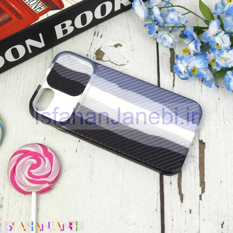 اصفهان جانبی-قاب سیلیکونی محافظ لنزدار کبریتی طرح آبرنگی iPhone 7/8