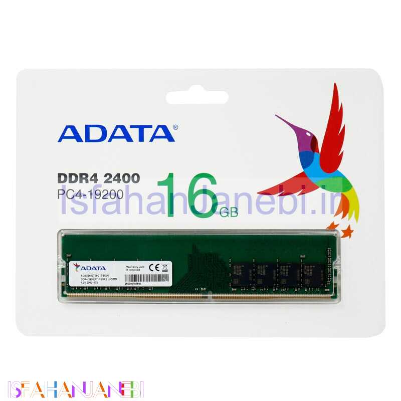 اصفهان جانبی-رم کامپیوتر ADATA PC4-19200 16GB DDR4 2400MHz