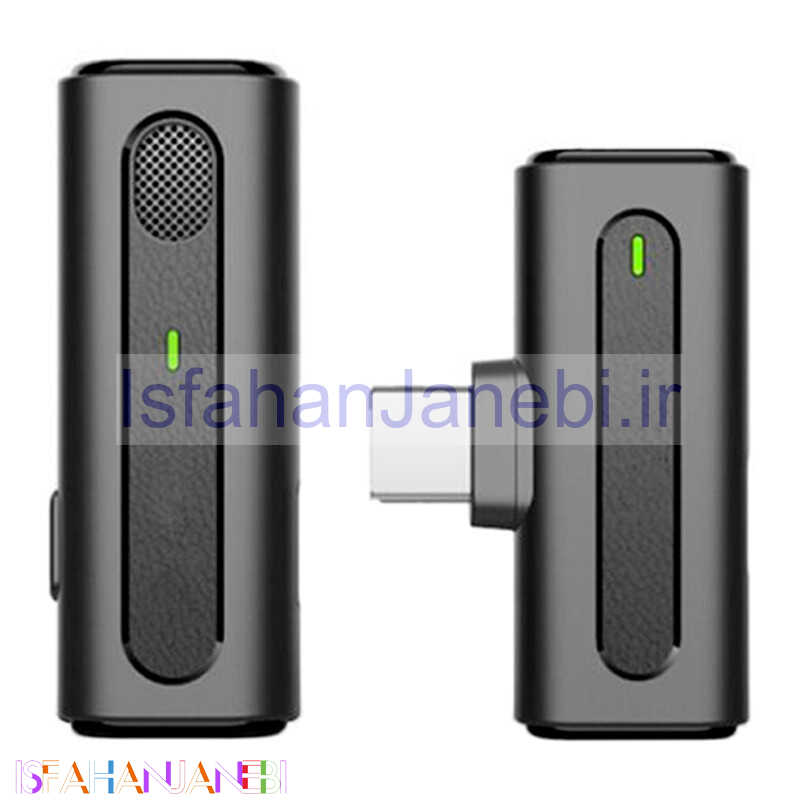 اصفهان جانبی-میکروفون یقه ای بی سیم K-91 + تبدیل Type-C to Lightning