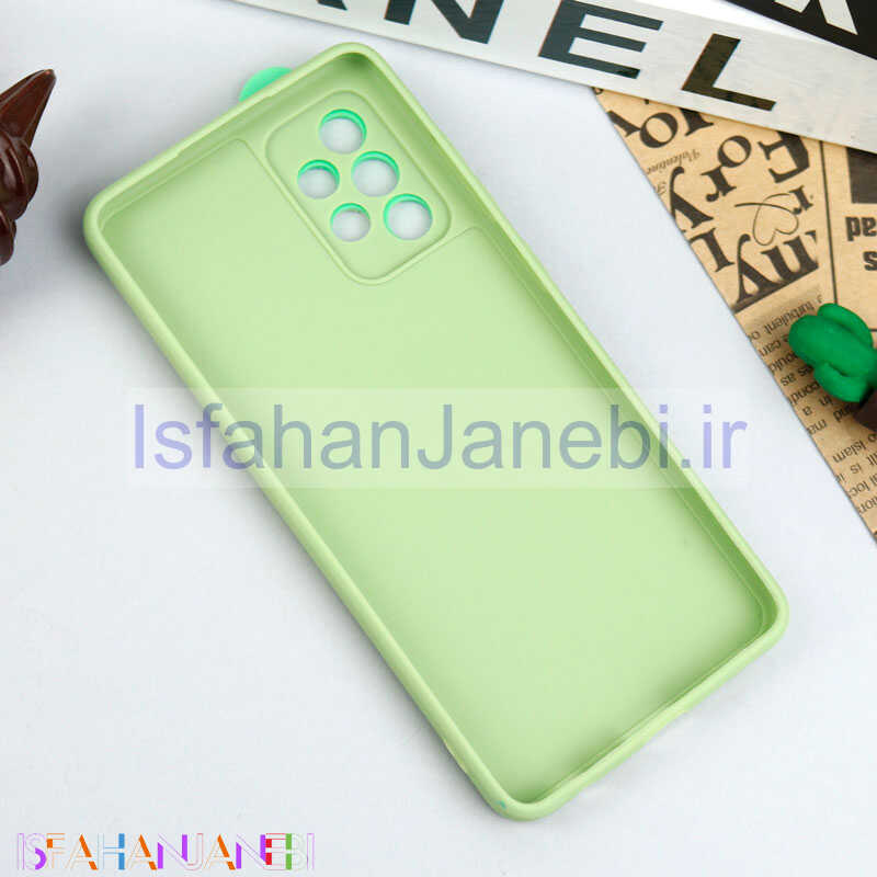 اصفهان جانبی-قاب سیلیکونی عروسکی محافظ لنزدار طرح دایناسور Samsung Galaxy A72