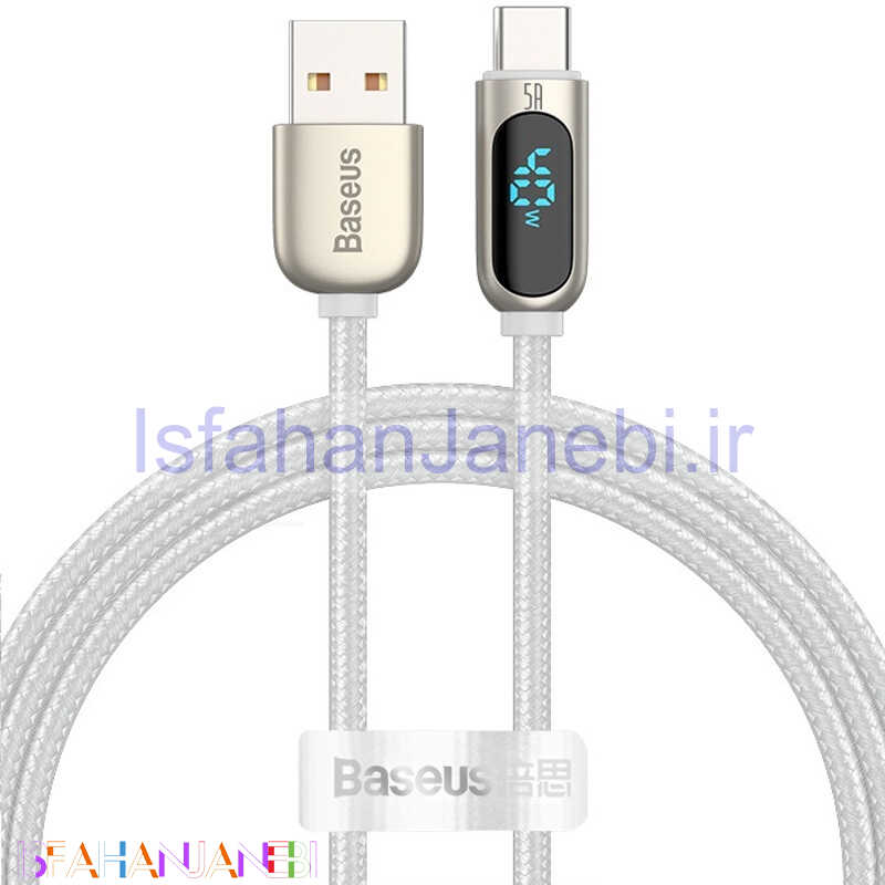 اصفهان جانبی-کابل فست شارژ Baseus CATSK-0 5A 1m Type-C