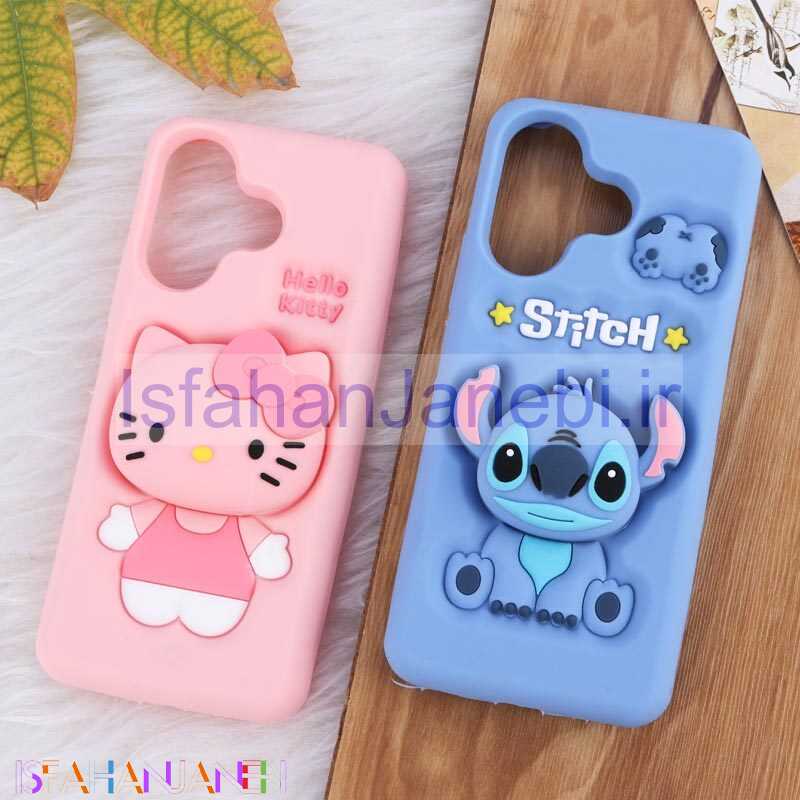 اصفهان جانبی-قاب سیلیکونی شیائومی Redmi 13 4G / Redmi 13 5G پاپ سوکت دار فانتزی برجسته