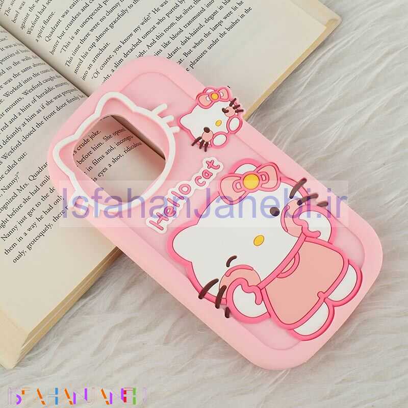 اصفهان جانبی-قاب سیلیکونی شیائومی Redmi Note 13 4G طرح Hello Cat Kitty