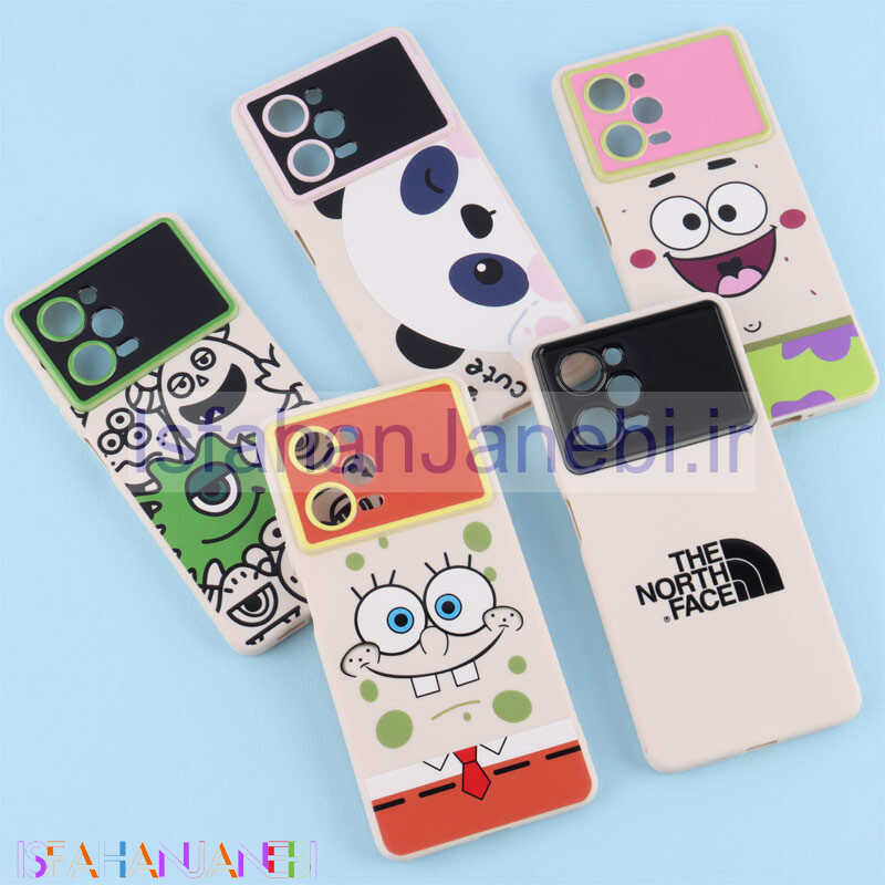 اصفهان جانبی-قاب TPU طرح دار رنگی محافظ لنزدار Xiaomi Poco X5 Pro