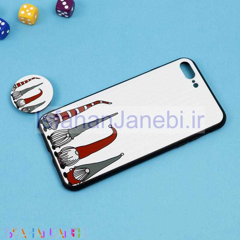 اصفهان جانبی-قاب فانتزی برجسته + پاپ سوکت طرح کوتوله iPhone 7 Plus / 8 Plus سری D