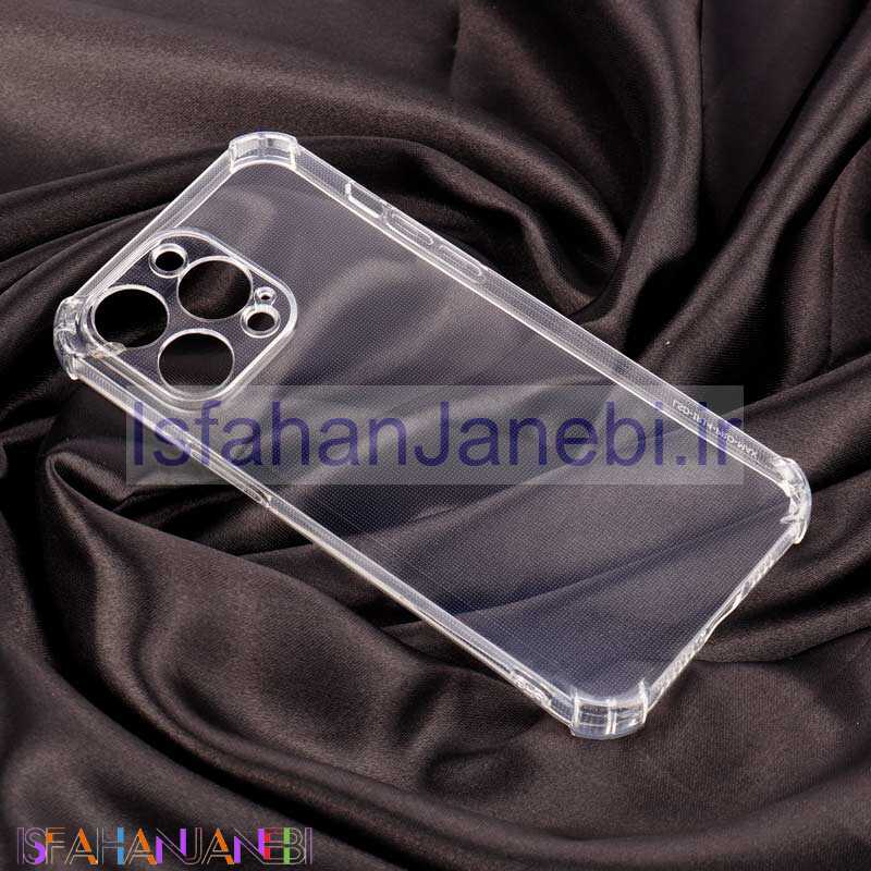 اصفهان جانبی-قاب ژله ای ضربه گیر بی رنگ محافظ لنزدار iPhone 14 Pro Max