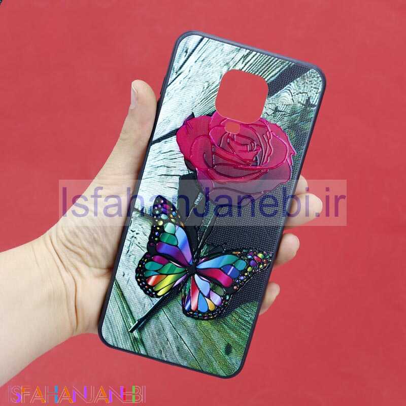 اصفهان جانبی-قاب طرحدار + پاپ سوکت Xiaomi Redmi Note 9 Pro کد7 سری B