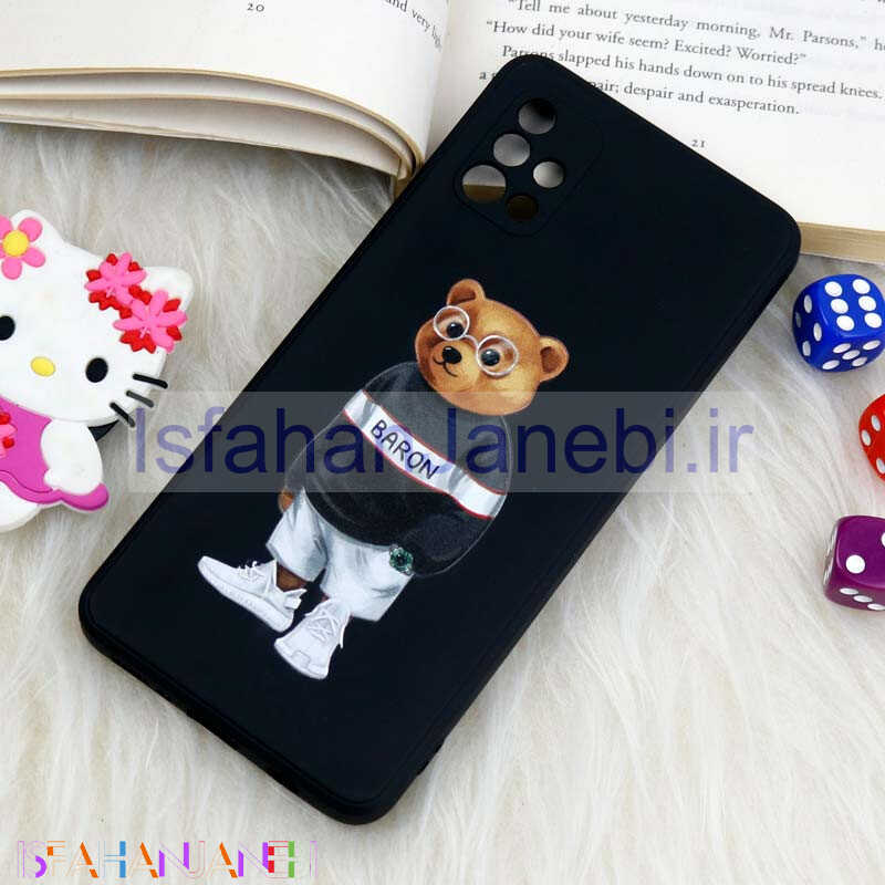 اصفهان جانبی-قاب سیلیکونی عروسکی محافظ لنزدار طرح خرس Samsung Galaxy A51