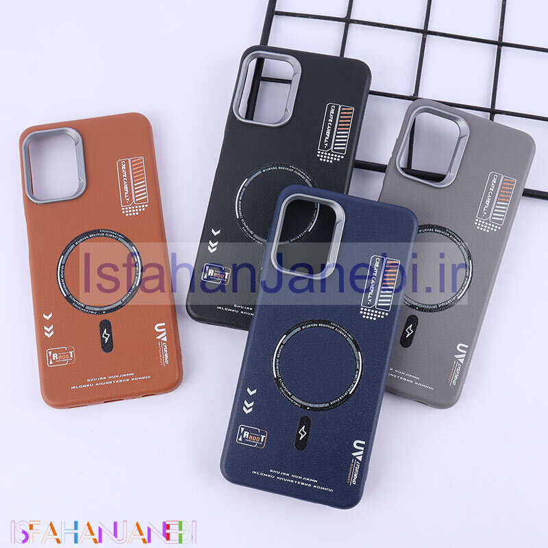 اصفهان جانبی-قاب چرمی ژله ای Leather سامسونگ Galaxy A13 4G طرح مگ سیف