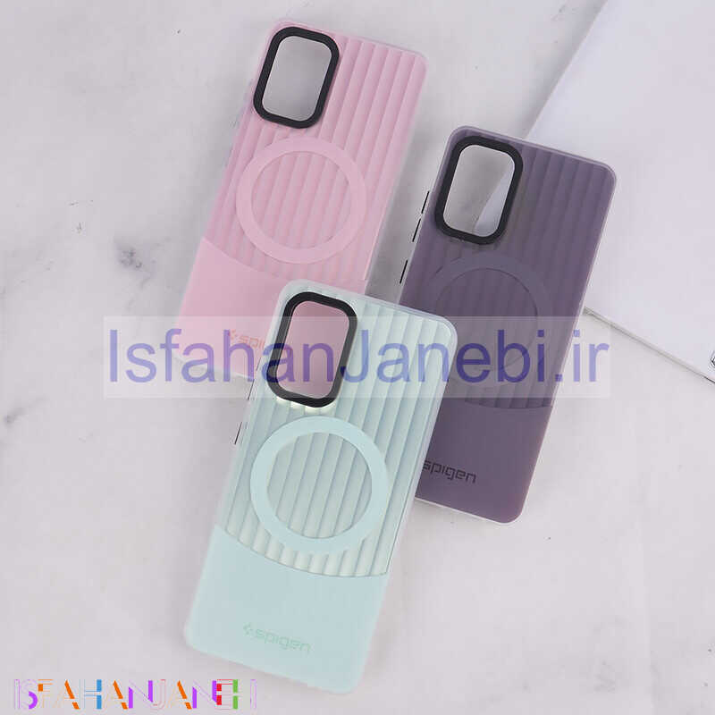 اصفهان جانبی-قاب Spigen 3D سامسونگ Galaxy A32 4G کرکره ای طرح مگ سیف