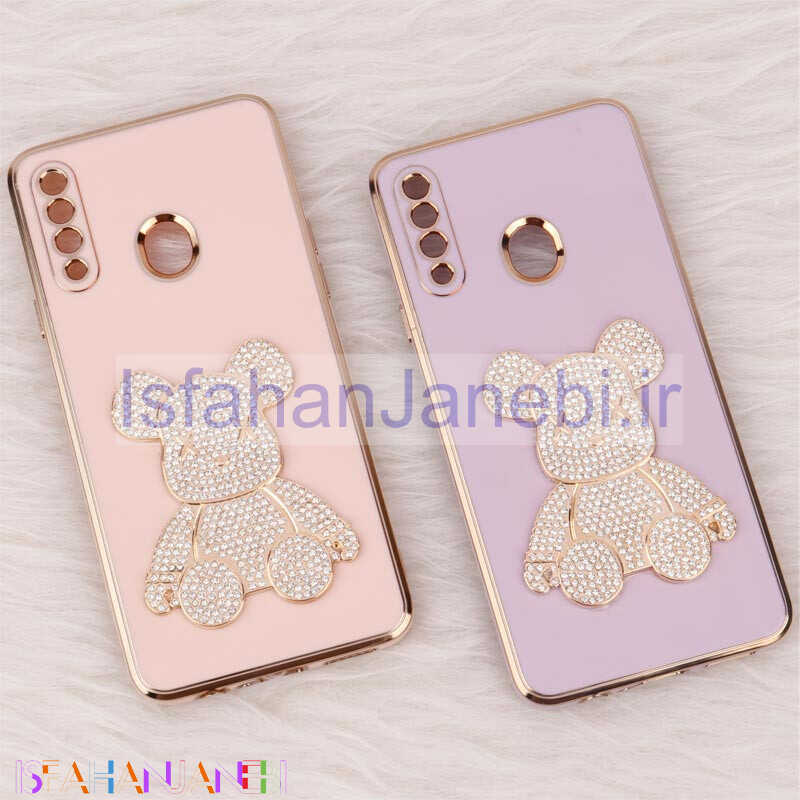 اصفهان جانبی-قاب My Case Power Bear نگین دار محافظ لنزدار Samsung Galaxy A20s