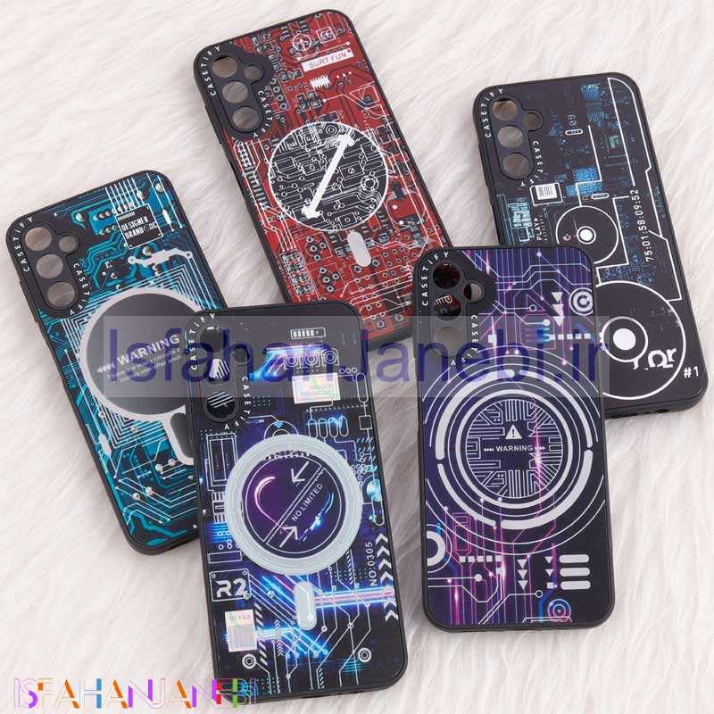 اصفهان جانبی-قاب PC طرح دار MagSafe محافظ لنزدار Samsung Galaxy A14 4G / A14 5G