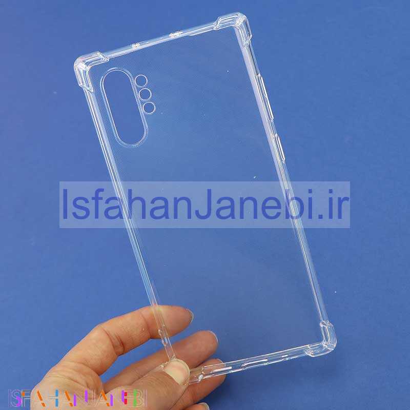 اصفهان جانبی-قاب ژله ای ضربه گیر بی رنگ Samsung Note 10 Plus
