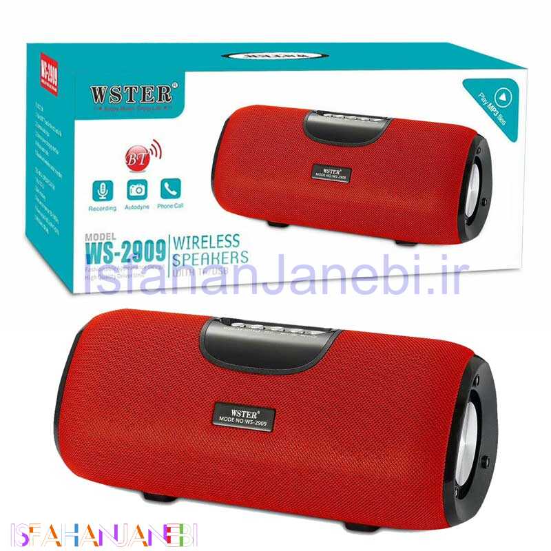 اصفهان جانبی-اسپیکر بلوتوثی رم و فلش خور WSTER WS-2909