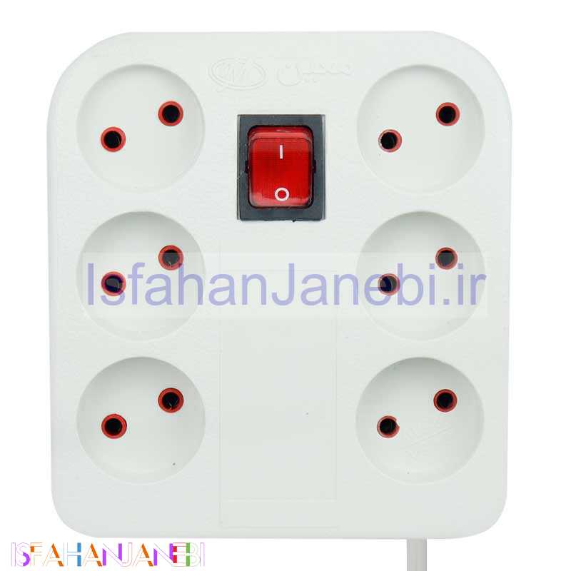 اصفهان جانبی-چند راهی 6 خانه برق معین الکتریک با کابل 3٫5 متری