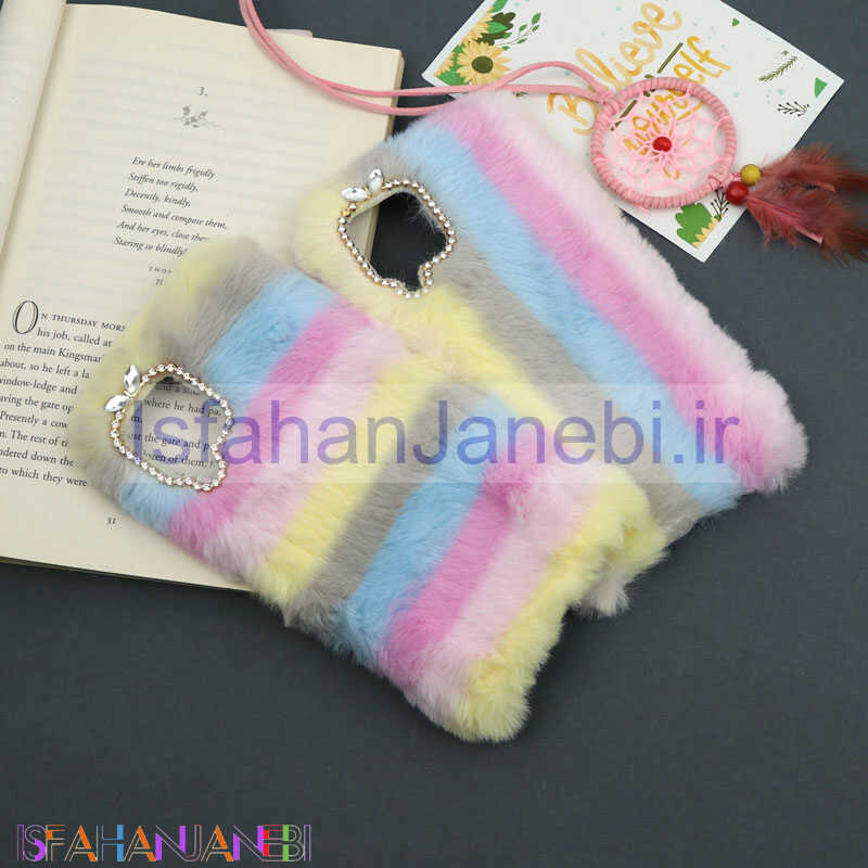 اصفهان جانبی-قاب پشمالو رنگین کمان Samsung Galaxy A22 4G