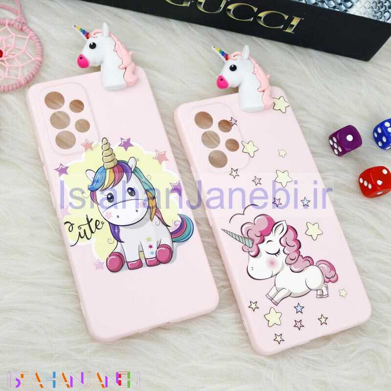 اصفهان جانبی-قاب سیلیکونی محافظ لنزدار یونیکورن Samsung Galaxy A53 5G