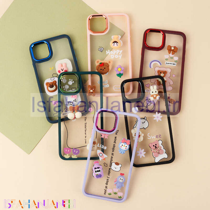 اصفهان جانبی-قاب شفاف متال ایرون عروسکی برجسته iPhone 11 Pro Max