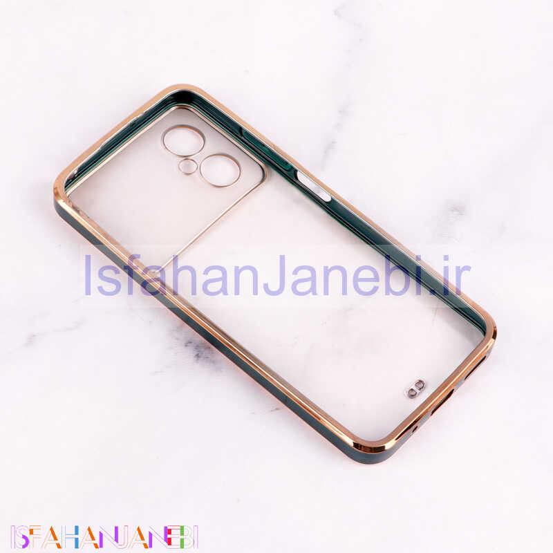اصفهان جانبی-قاب Chrome دور طلایی محافظ لنزدار Xiaomi Poco M4