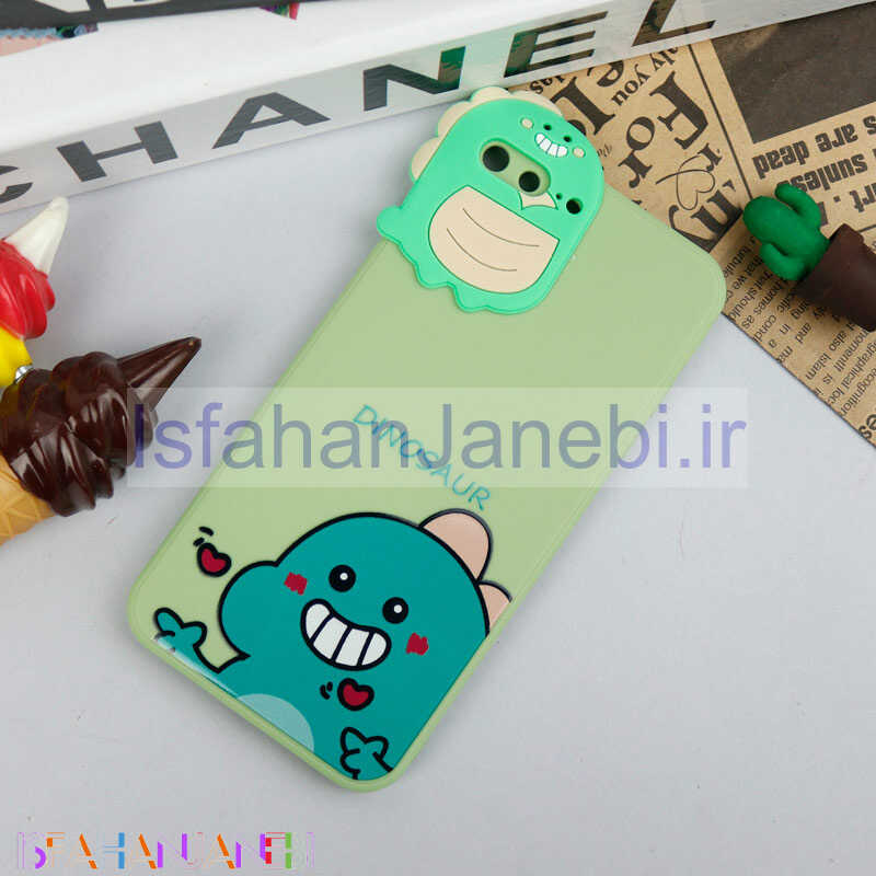 اصفهان جانبی-قاب سیلیکونی عروسکی محافظ لنزدار طرح Dinosaur آیفون iPhone 7 Plus / 8 Plus
