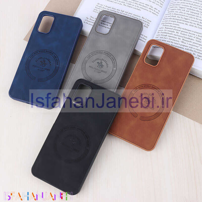اصفهان جانبی-قاب چرمی Polo & Racquet Club شیائومی Poco M3 طرح مگ سیف