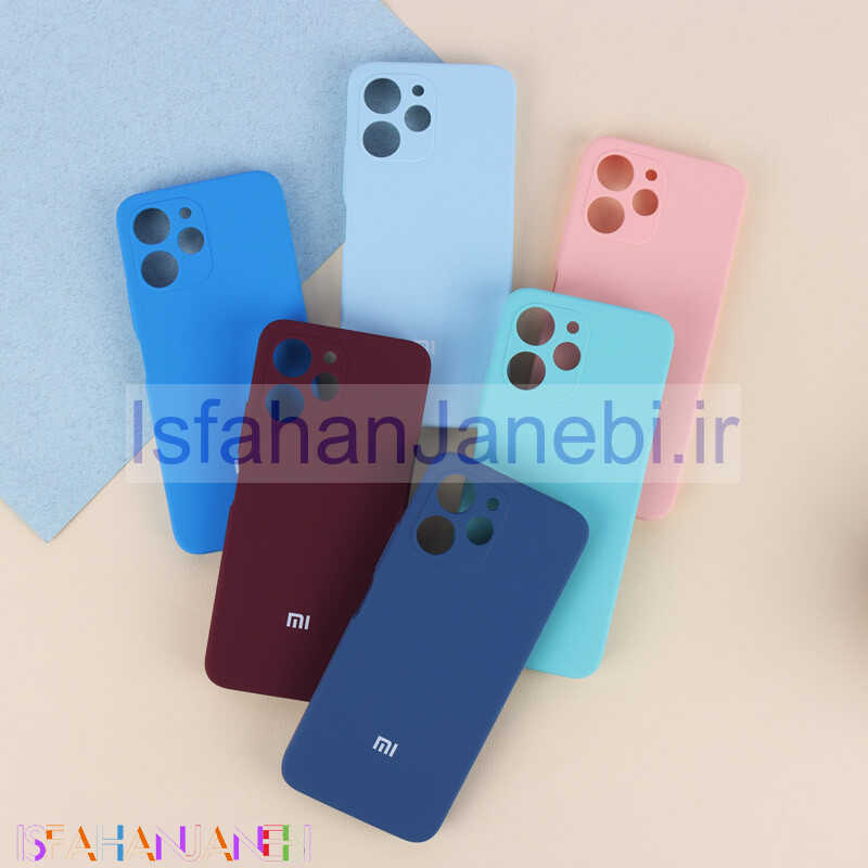 اصفهان جانبی-قاب سیلیکونی اصلی زیربسته شیائومی Redmi 12 محافظ لنزدار