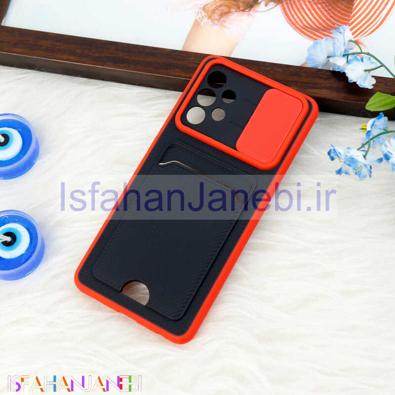 اصفهان جانبی-قاب ضد ضربه جاکارتی دار محافظ لنز کشویی کلاسیک Samsung Galaxy A52 / A52s