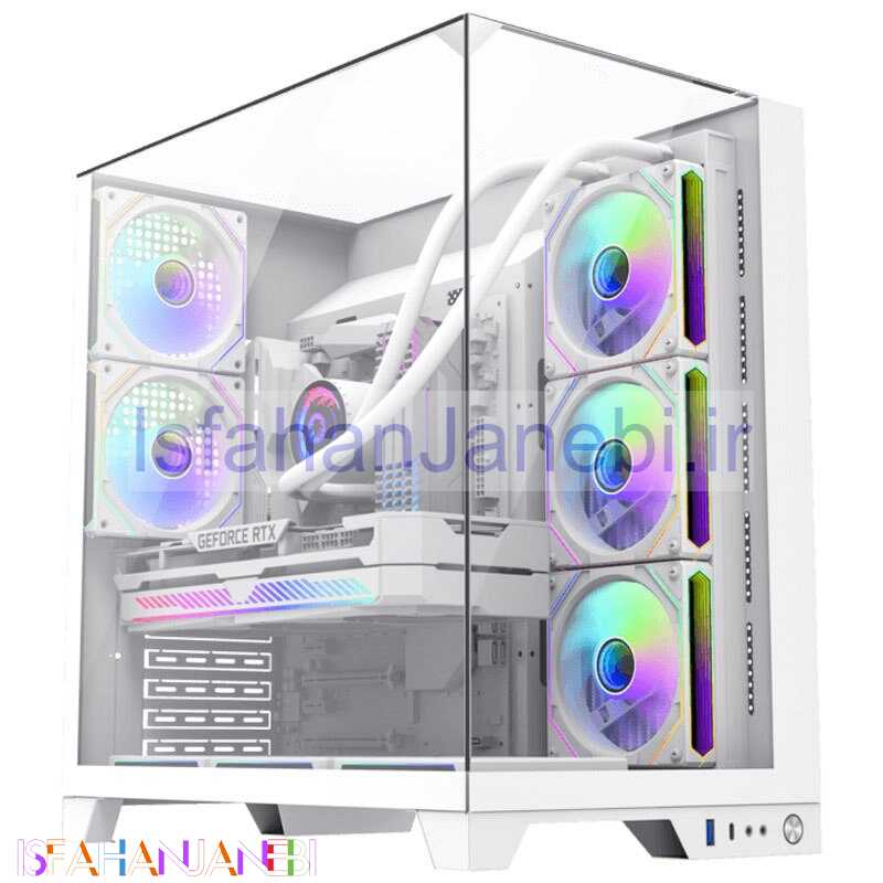 اصفهان جانبی-کیس کامپیوتر گیم مکس GameMax Infinity Plus White