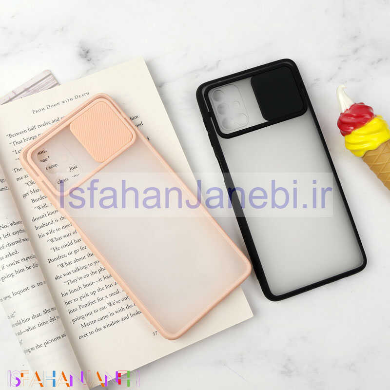 اصفهان جانبی-قاب PC مات محافظ لنز دار کشویی Samsung M51