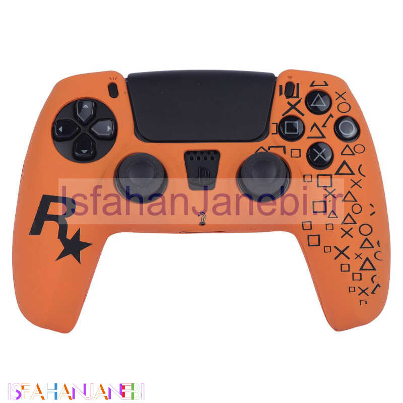 اصفهان جانبی-روکش دسته بازی PS5 طرح Rockstar Game نارنجی