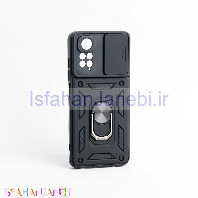اصفهان جانبی-قاب ضد ضربه محافظ لنزدار کشویی هولدر دار بتمن Xiaomi Redmi Note 11 / 11s