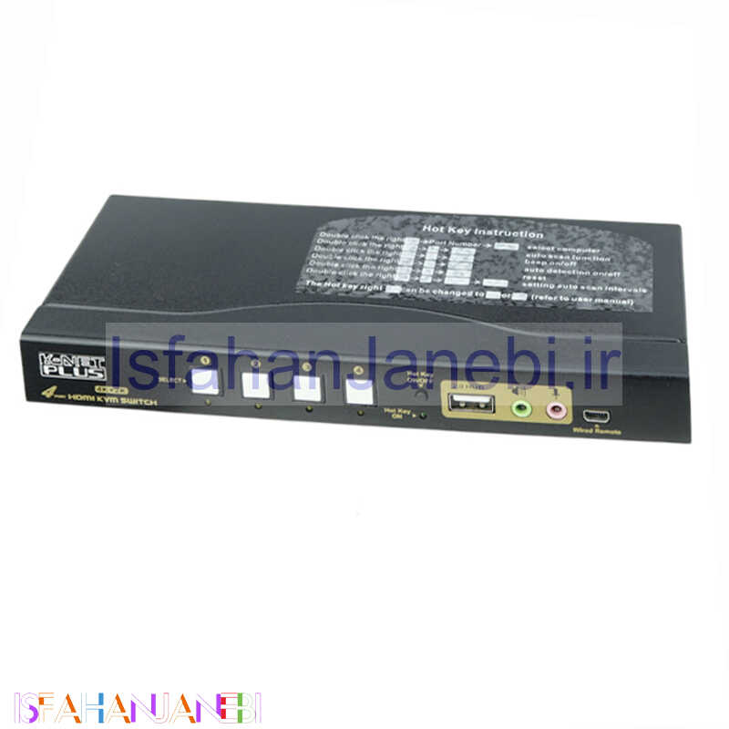 اصفهان جانبی-سوییچ K-net Plus KP-U624 Auto HDMI KVM