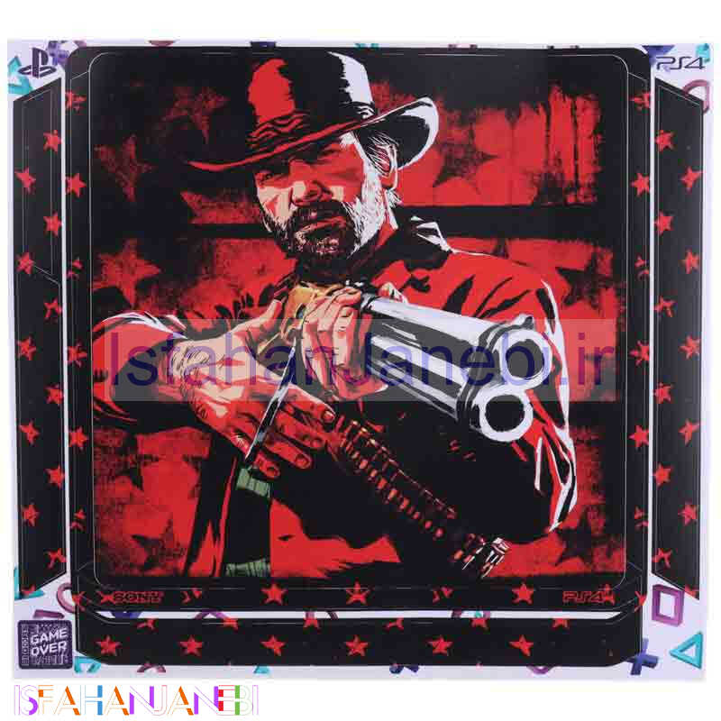 اصفهان جانبی-اسکین پلی استیشن 4 اسلیم طرح Red Dead Redemption 2 کد 1