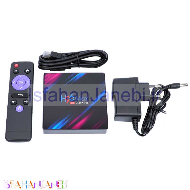 اصفهان جانبی-اندروید باکس H96 Max 16GB + ریموت کنترل