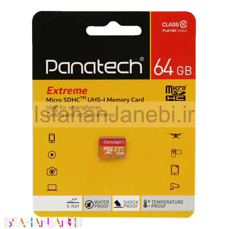 اصفهان جانبی-رم میکرو 64 گیگ پاناتک Panatech Extreme U3 C10 بدون خشاب