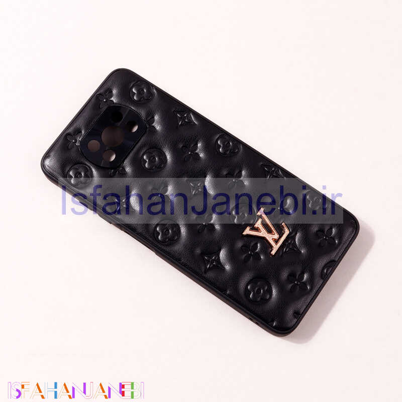 اصفهان جانبی-قاب پافر چرمی LV محافظ لنزدار Xiaomi Poco X3