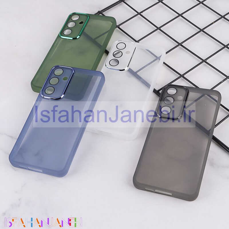 اصفهان جانبی-قاب Space سامسونگ Galaxy A55 دور محافظ متال محافظ لنزدار