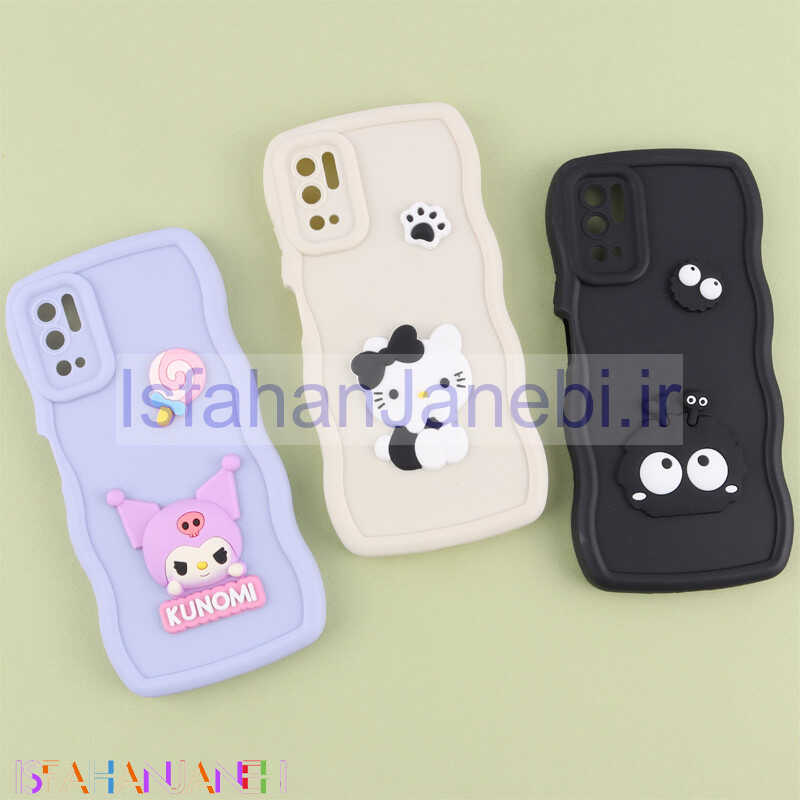 اصفهان جانبی-قاب موج دار شیائومی Redmi Note 10 5G / Poco M3 Pro عروسک برجسته محافظ لنزدار