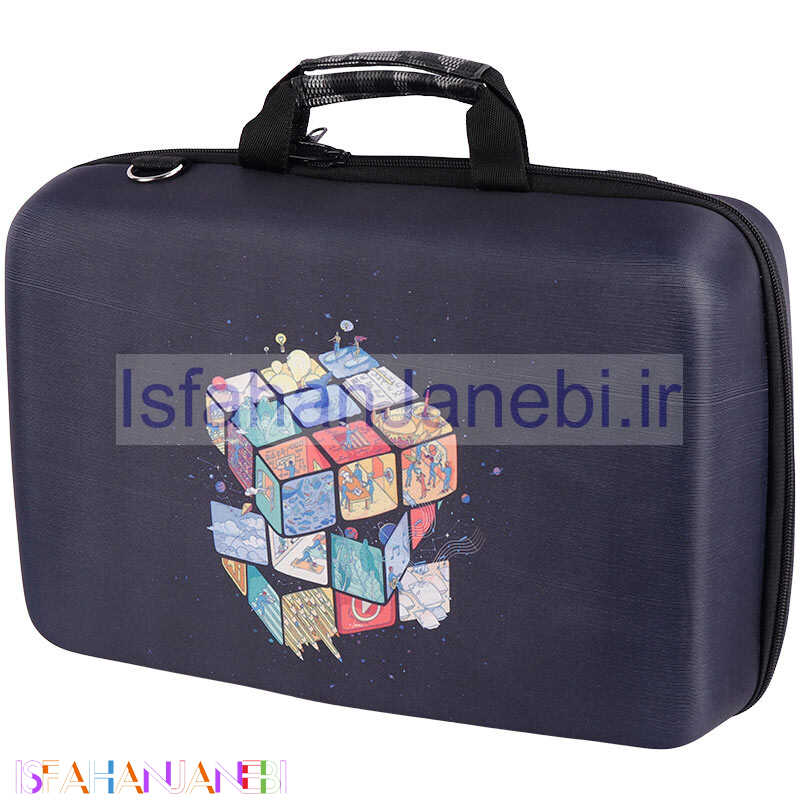 اصفهان جانبی-کیف کنسول بازی PS5 Slim طرح مکعب روبیک