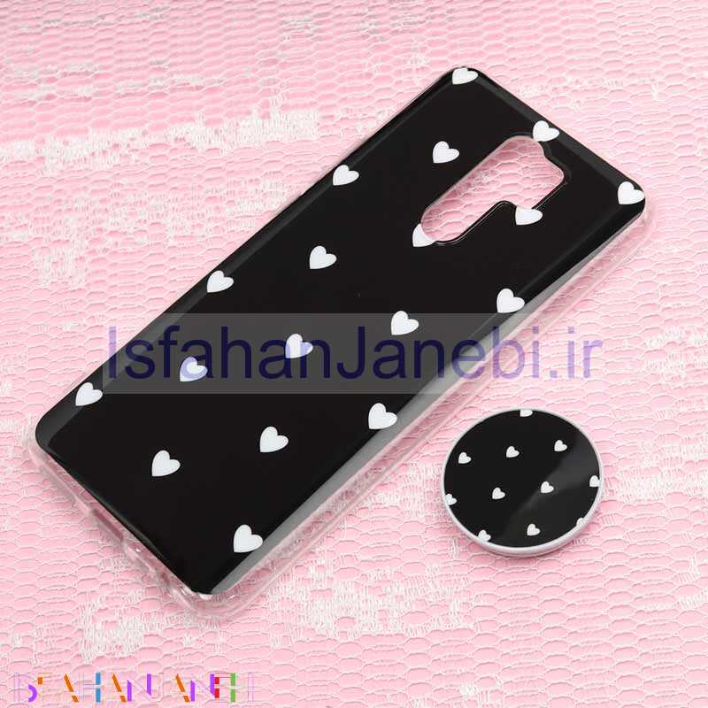 اصفهان جانبی-قاب سوپر IMD دور شفاف پاپ سوکت دار Xiaomi Redmi 9 قلبی