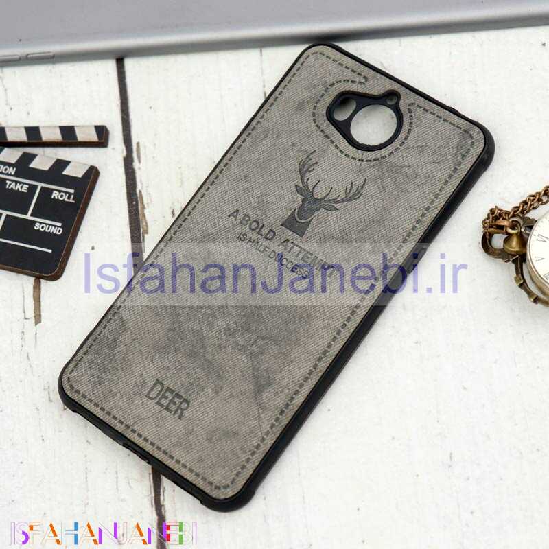 اصفهان جانبی-قاب چرمی محافظ لنزدار طرح گوزن Huawei Y5 2017