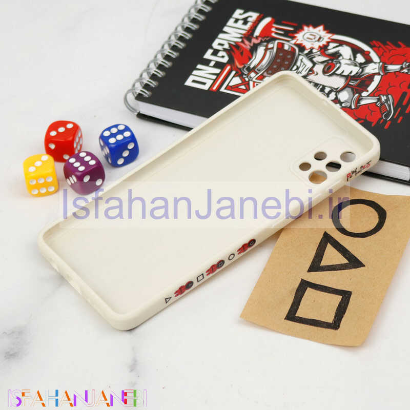 اصفهان جانبی-قاب سیلیکونی محافظ لنزدار طرح اسکویید گیم Samsung Galaxy A51 کد 4