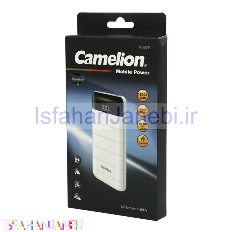 اصفهان جانبی-پاور بانک 16000 کملیون Camelion PS679-160HCB 10W