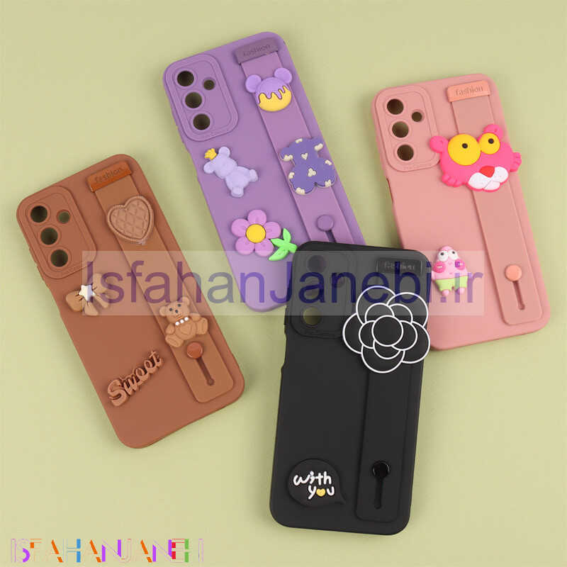 اصفهان جانبی-قاب سیلیکونی ژله ای دستبندی محافظ لنزدار Samsung Galaxy A15