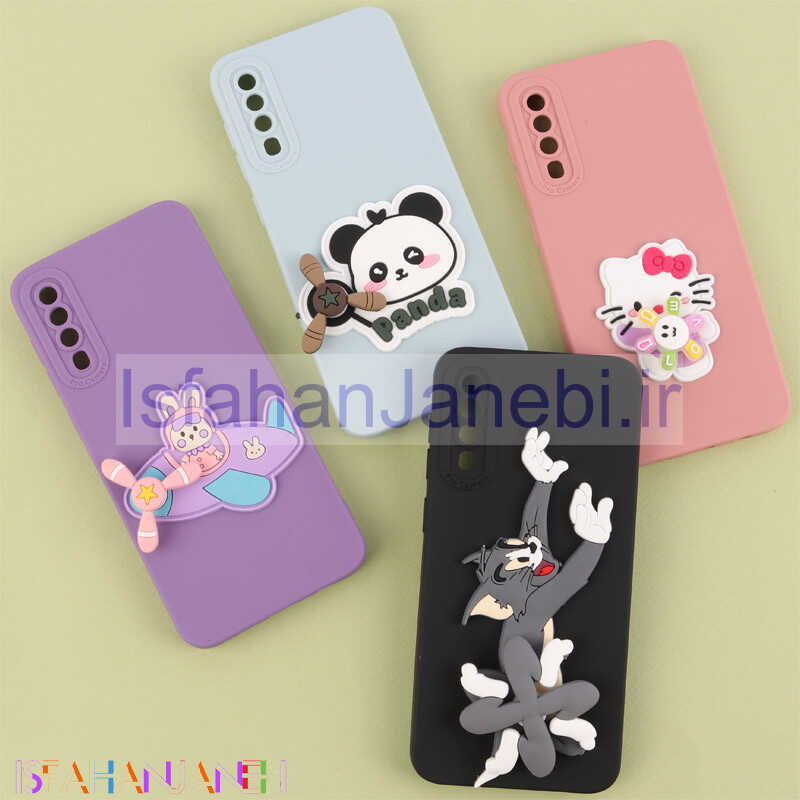 اصفهان جانبی-قاب سیلیکونی اسپینردار محافظ لنزدار سامسونگ Galaxy A30s / A50 / A50s