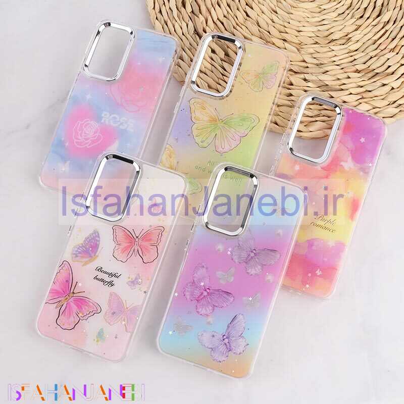 اصفهان جانبی-قاب رزینی سامسونگ Galaxy A54 طرح دار دور محافظ متال