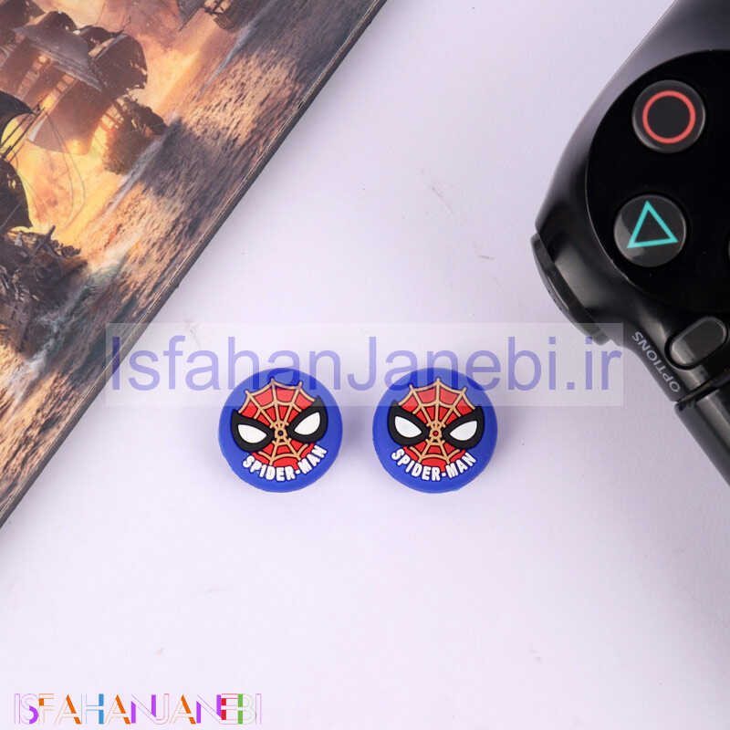 اصفهان جانبی-روکش آنالوگ دسته بازی Play Station/XBOX طرح Spider Man آبی قرمز