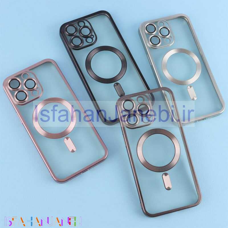 اصفهان جانبی-قاب ژله ای مگ سیف محافظ لنزدار Q Series آیفون iPhone 15 Pro Max