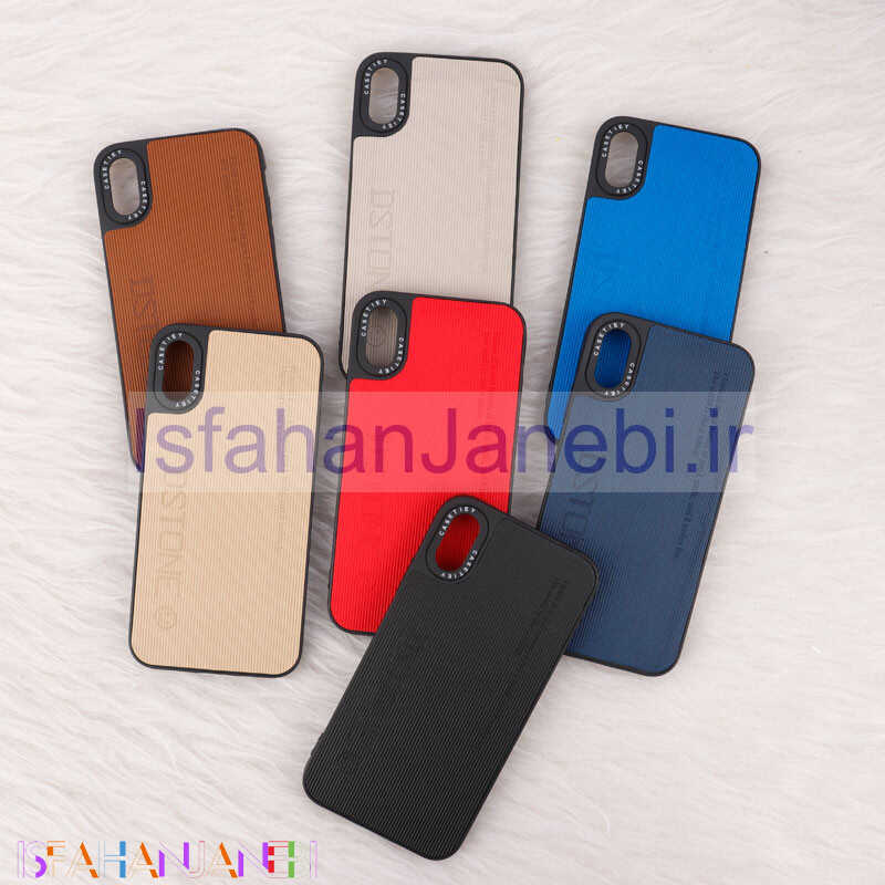اصفهان جانبی-قاب چرمی Dstone کبریتی iPhone X / XS