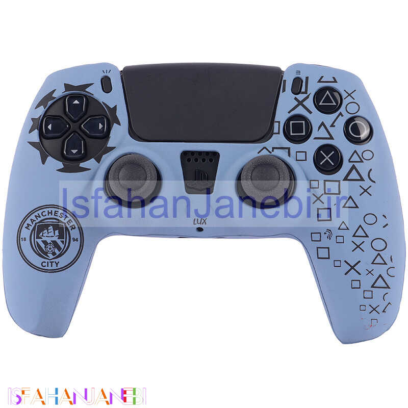 اصفهان جانبی-روکش دسته بازی PS5 طرح Manchester City زمینه فیلی مشکی